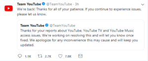 YouTube Down