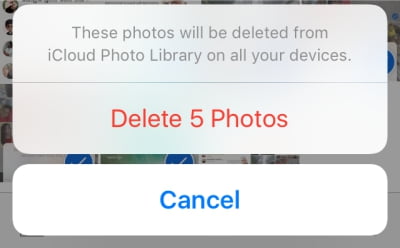 how to delete photos from icloud