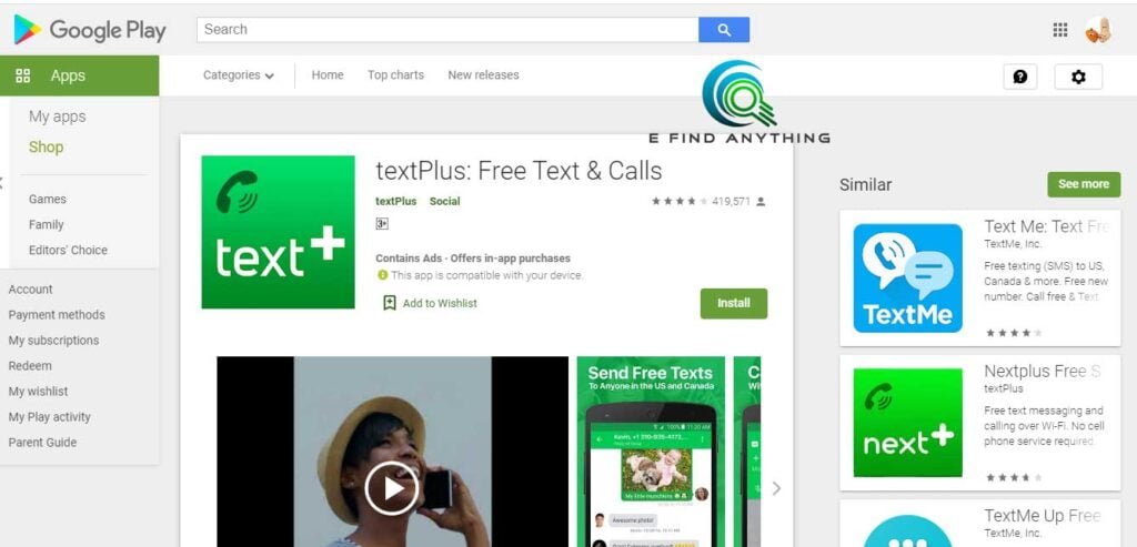 Get a free US phone number from your android mobile