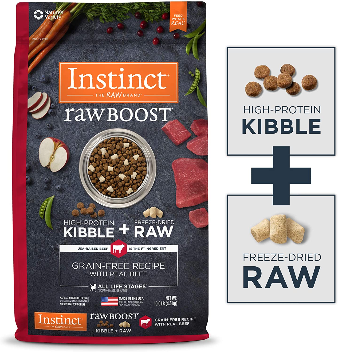 Instinct Raw Boost Grain Free Natural Dry Dog Food