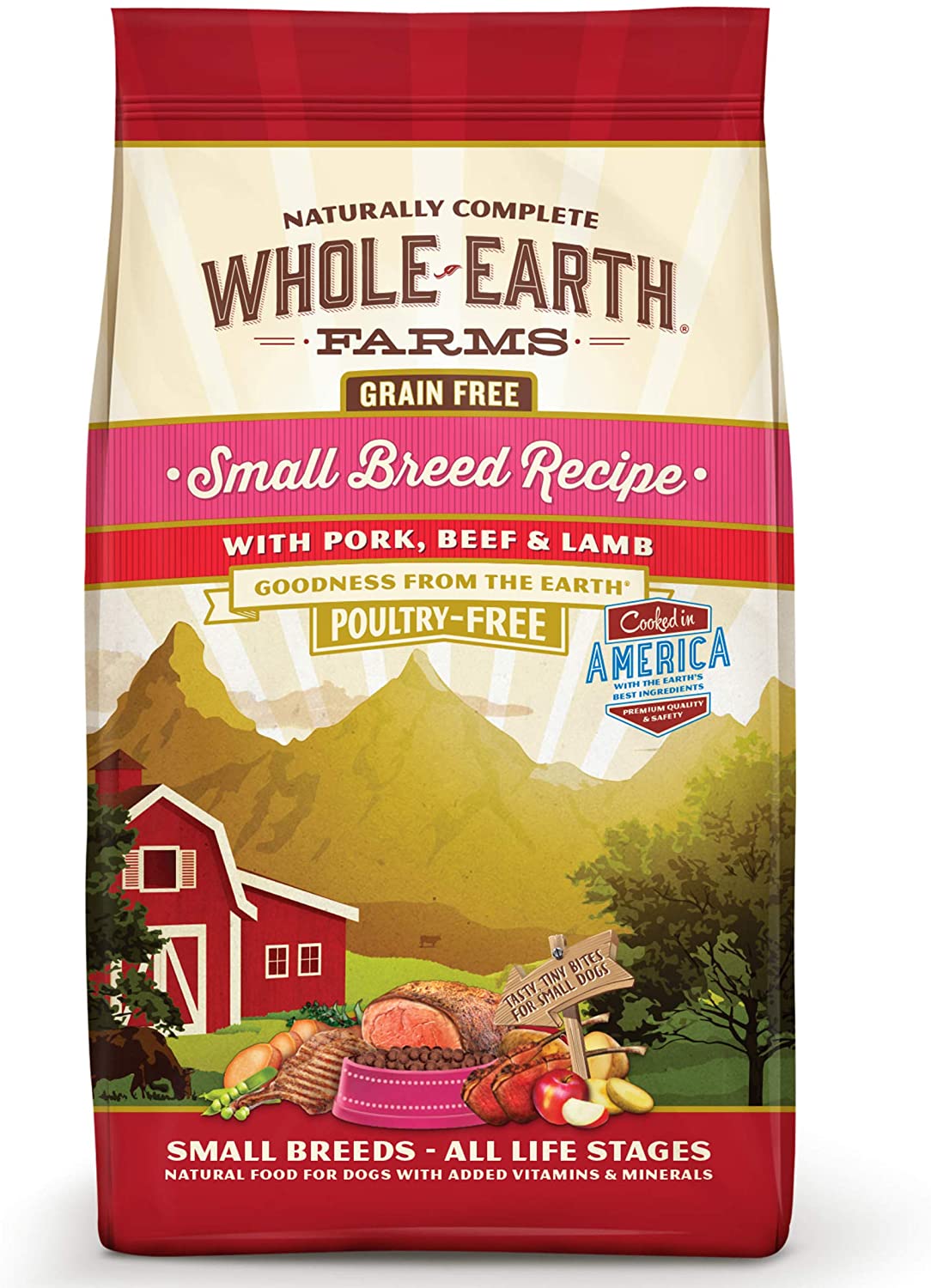 Whole Earth Farms Grain-Free Pork, Beef & Lamb Recipe Dry Dog Food