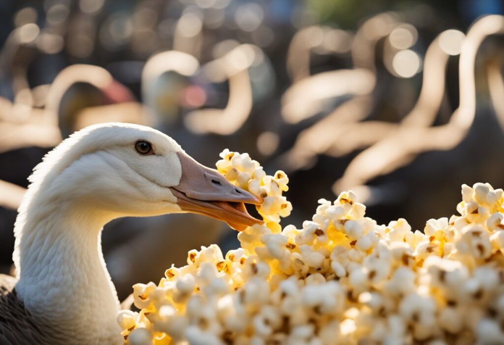 Can Geese Eat Popcorn