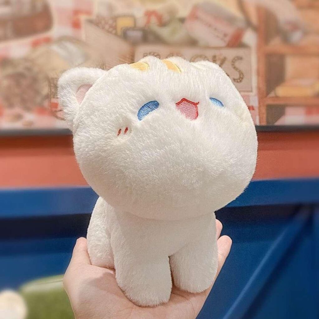 Kawaii White Cat Plush