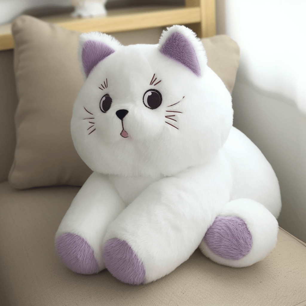 Cute White Cat Plush