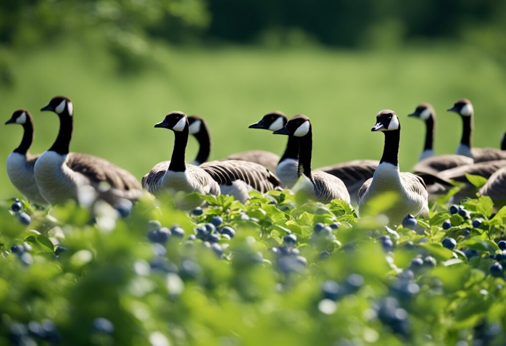 Can Canadian Geese Eat Blueberries