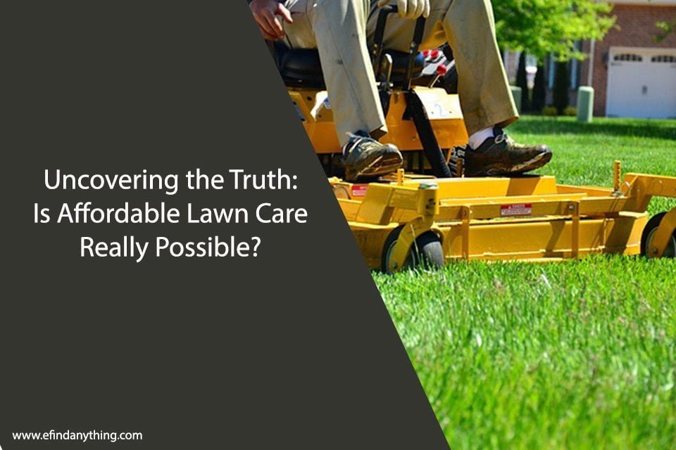 Uncovering the Truth: Is Affordable Lawn Care Really Possible?