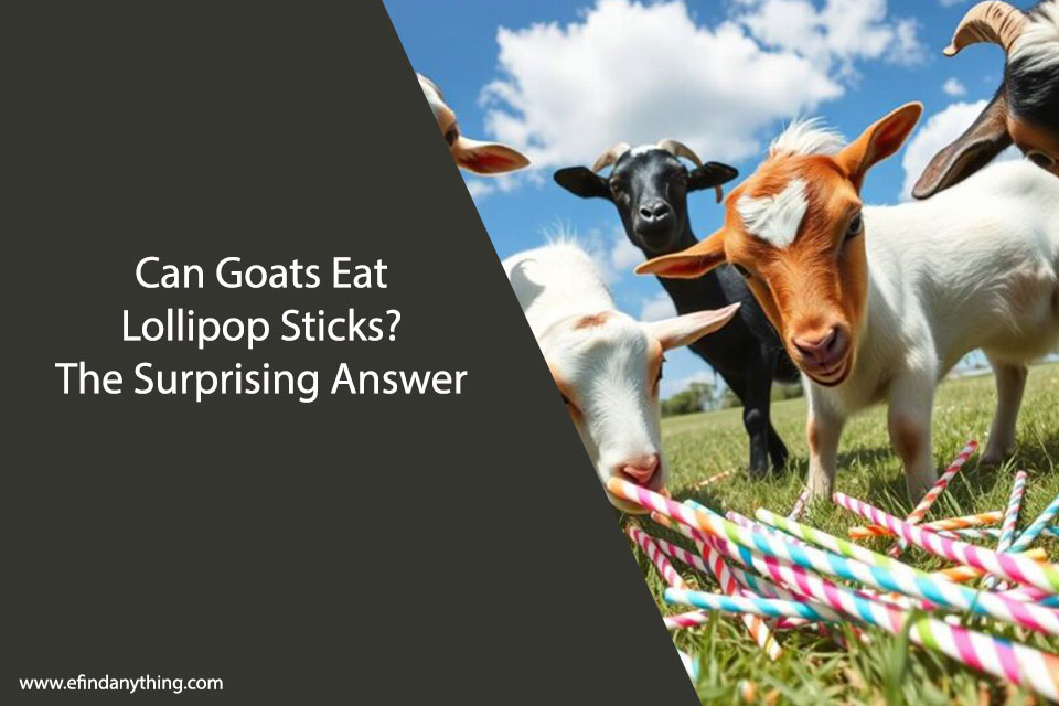 Can Goats Eat Lollipop Sticks? The Surprising Answer